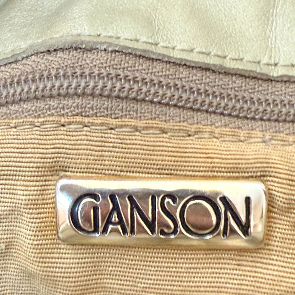 Ganson EUC (Botegga vibe) leather 
Metallic Woven buttery Crossbody, 
Shoulder - Picture 3 of 13